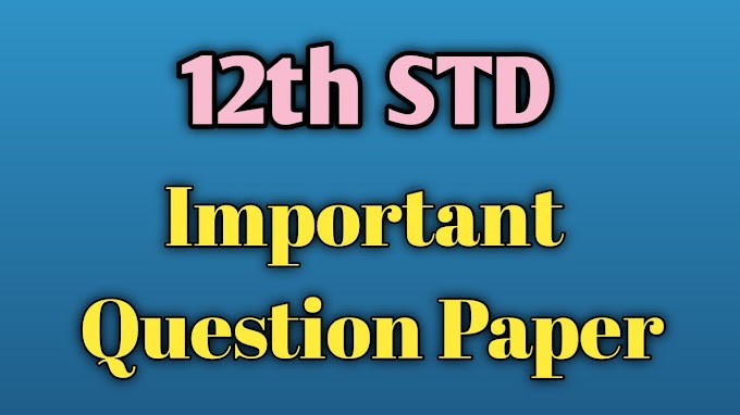 12th std Half Yearly Exam Question paper 2019 
