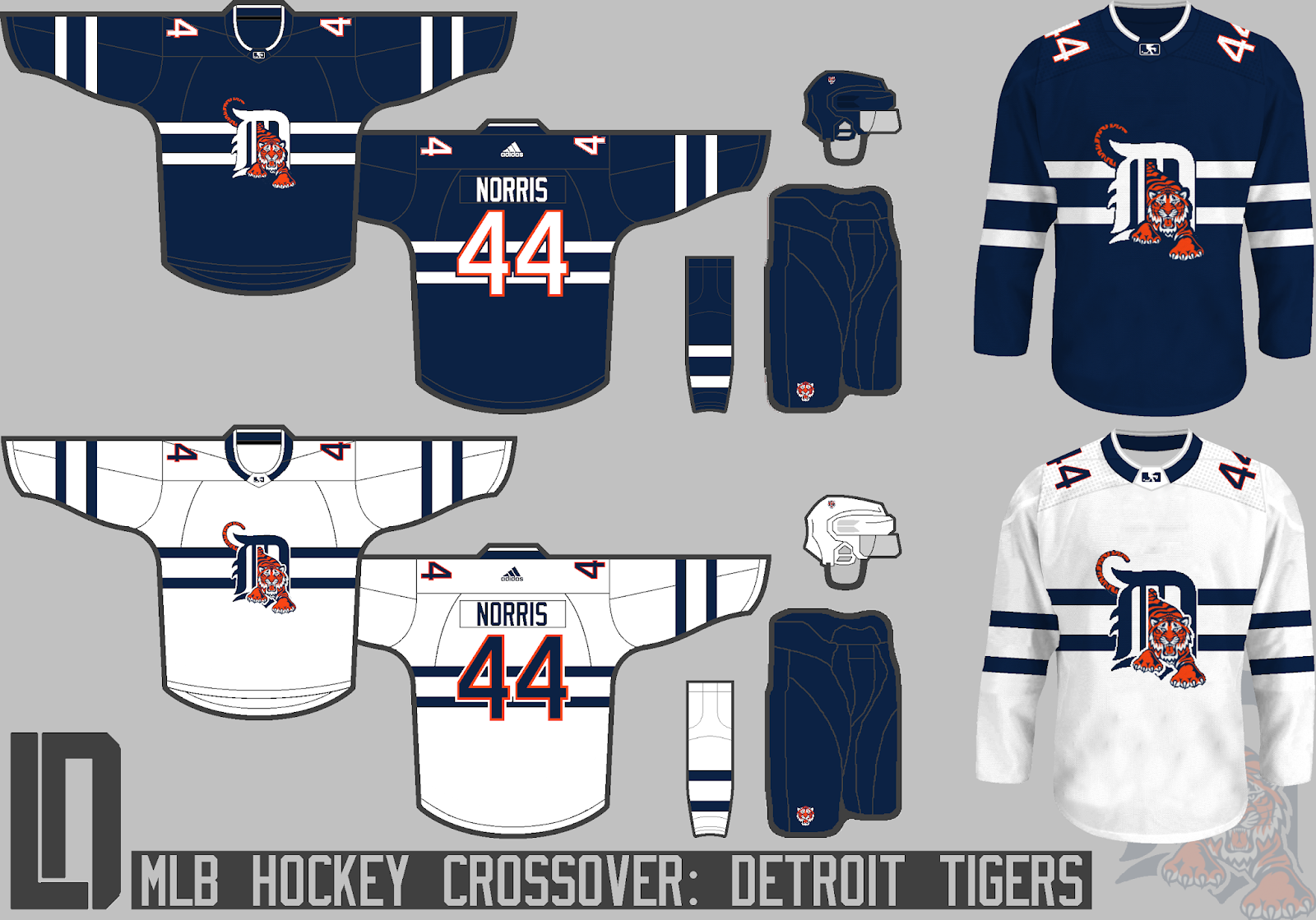 detroit tigers hockey jersey
