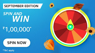 Amazon September Edition spin & win quiz answers