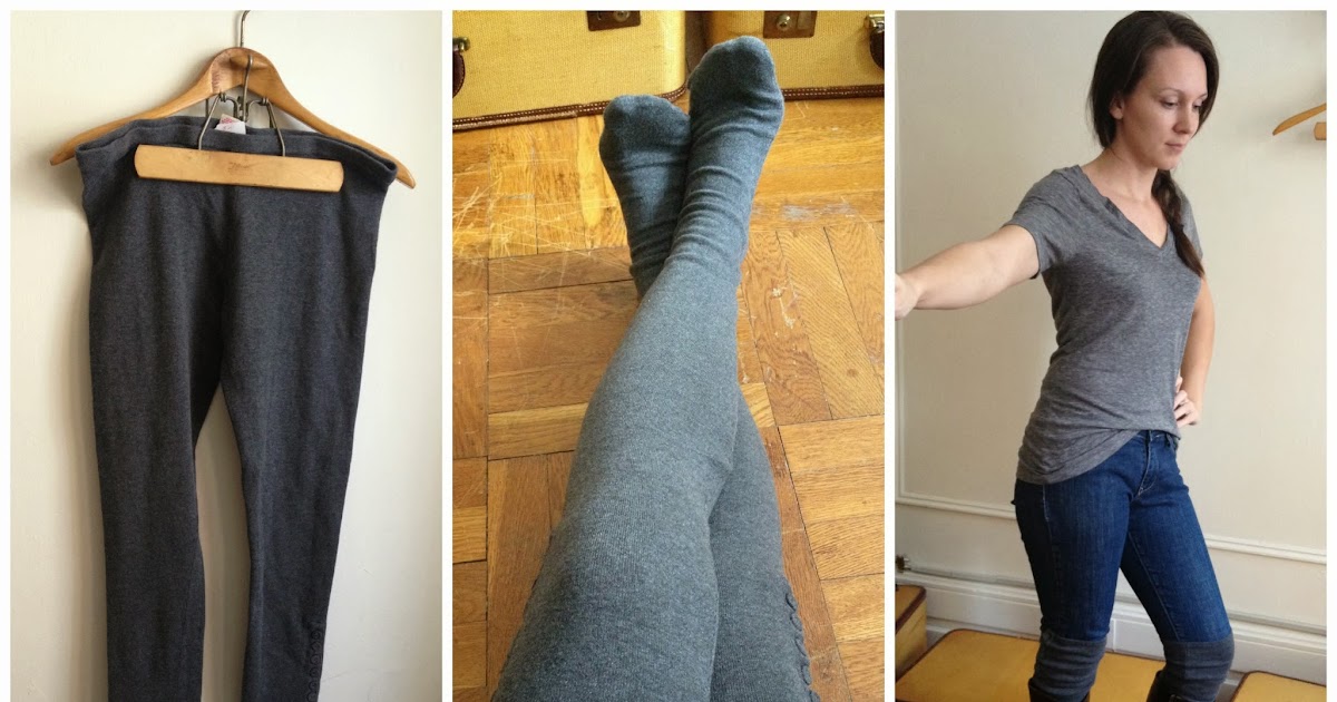 Refashion Co-op: Leggings to socks!