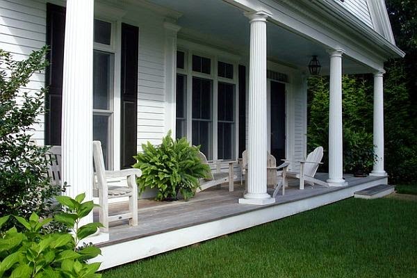 A few fresh ideas for the design of a porch