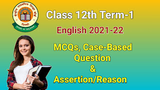 Class 12 english MCQs term 1