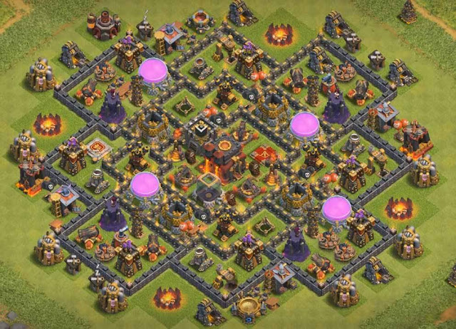 Base Town Hall 10 Clash of Clans Hybrid