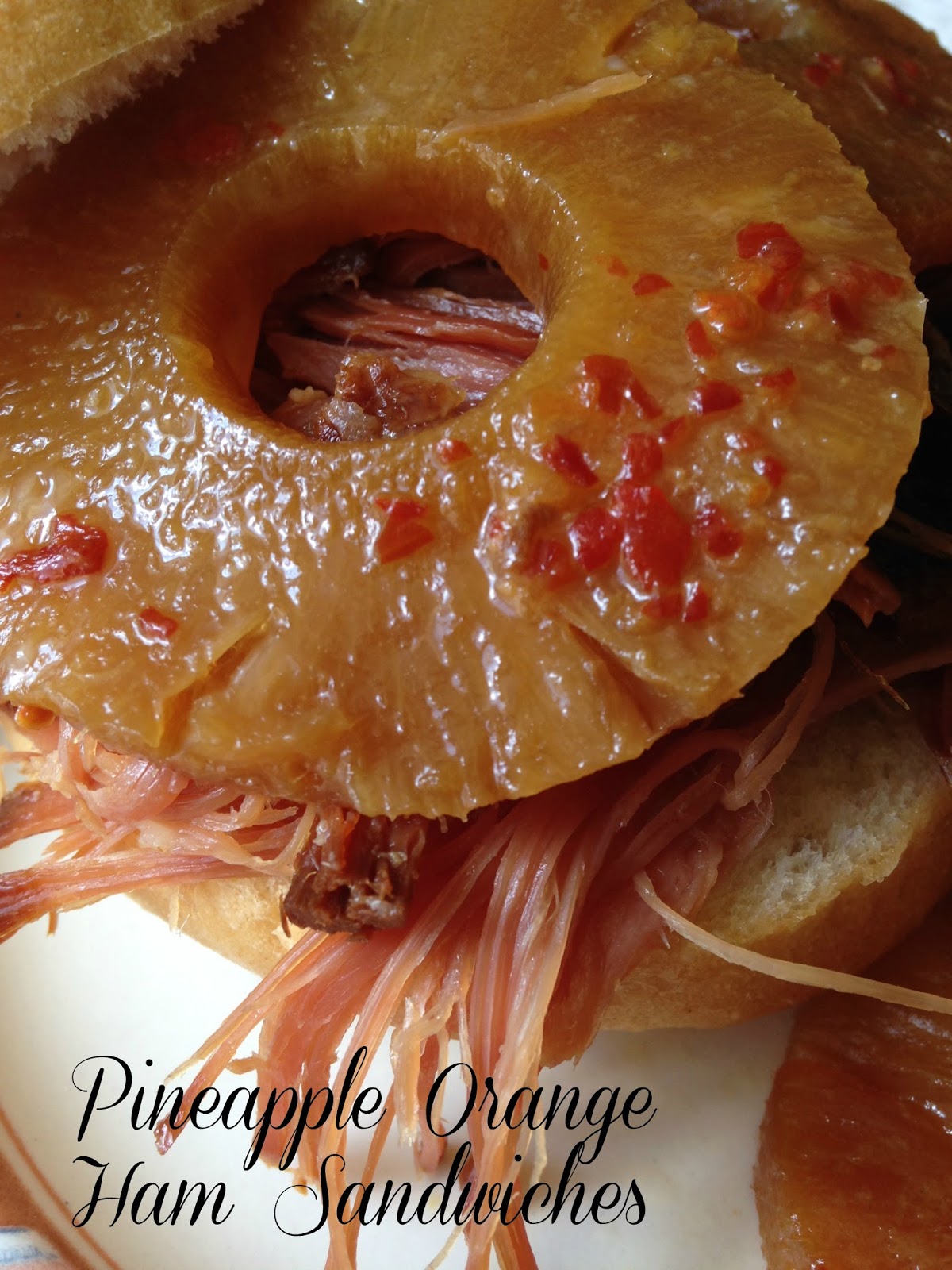 Turnips 2 Tangerines {Easy} PineappleOrange Ham Sandwiches