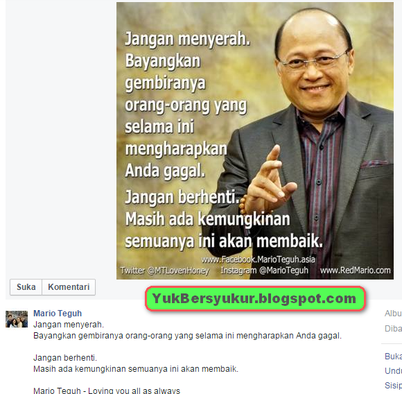 Jangan Menyerah Belajar Bersyukur Jangan Menyerah Belajar Bersyukur