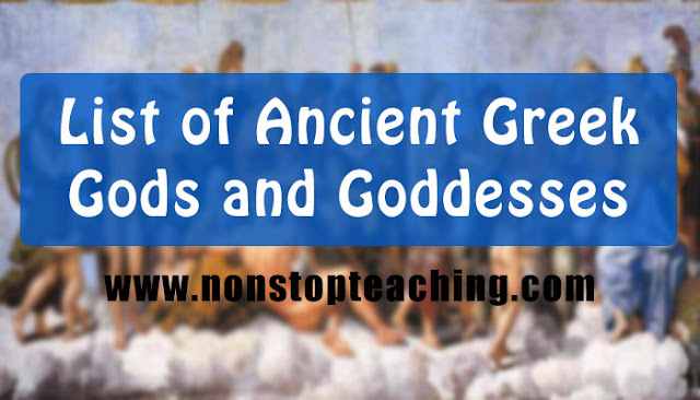 List of Greek Gods and Goddesses