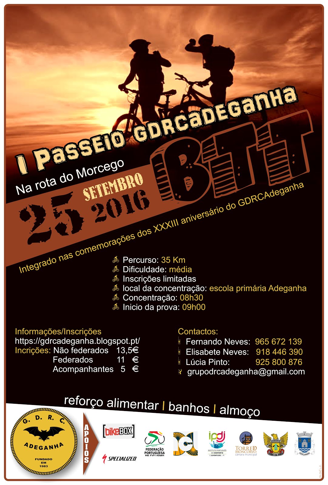 CARTAZ I BTT GDRC Adeganha