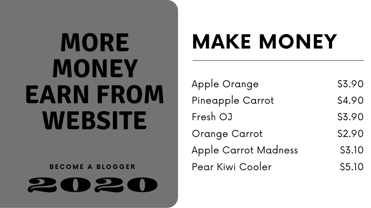 Make Money from website