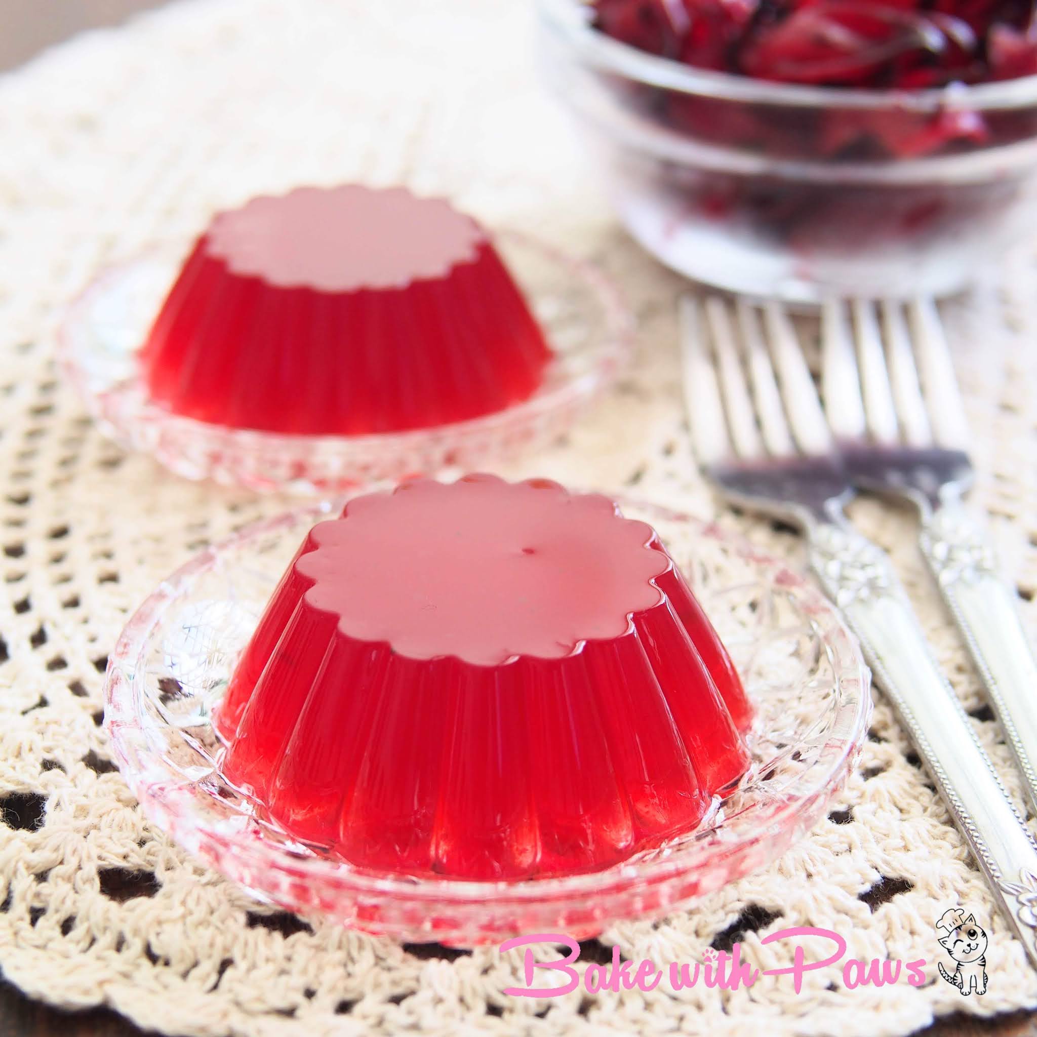 Roselle Konnyaku Jelly BAKE WITH PAWS