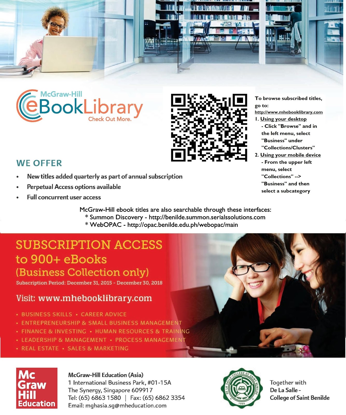 DLSCSB Learning Resource Center McGrawHill eBook Library Subscription