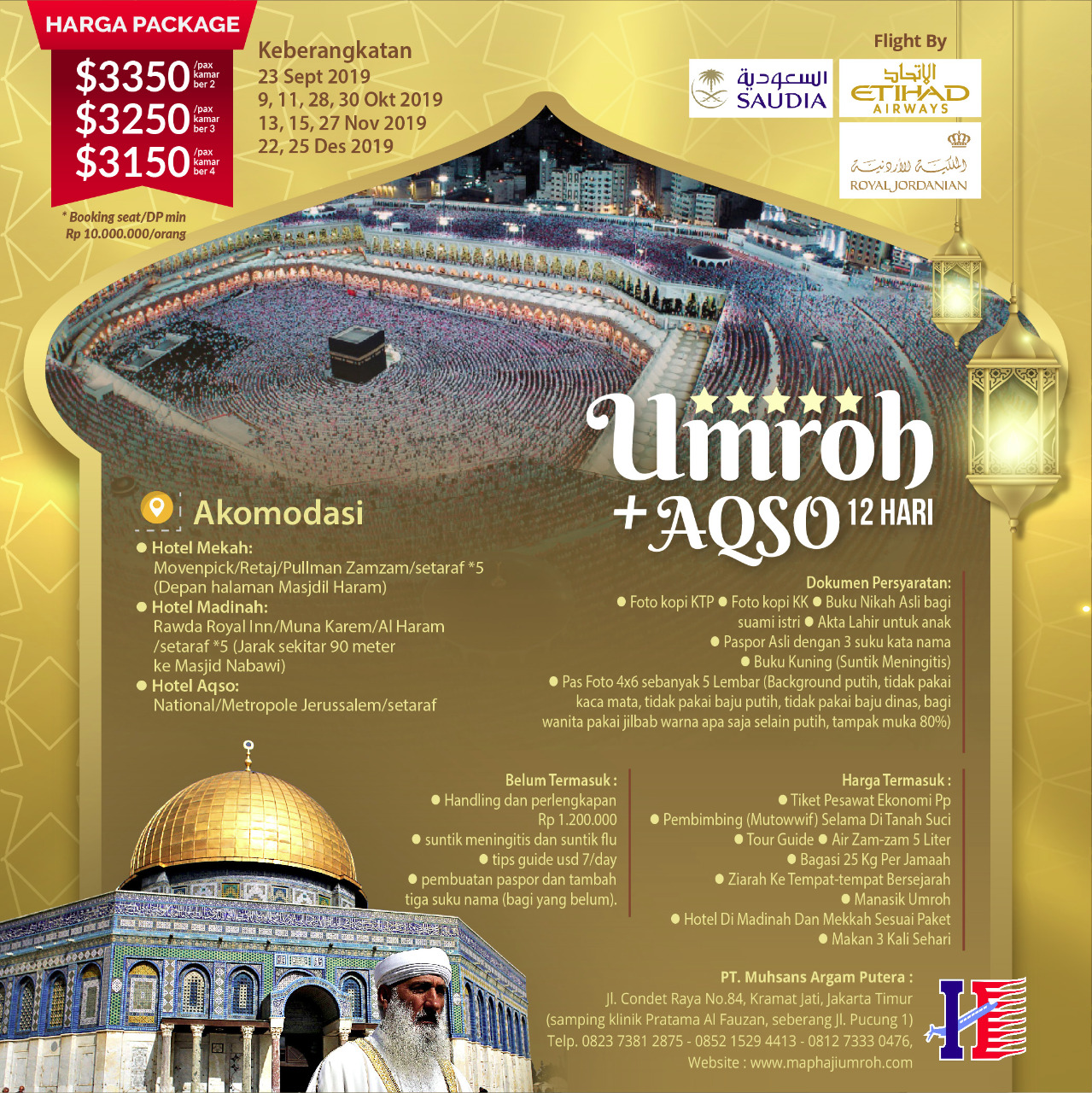 Umroh plus turki map tour.