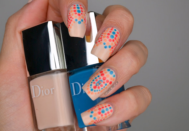 Dior Polka Dot Nail Art Dotticure