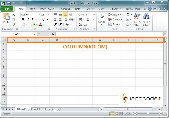 Pengertian Coloumn Pada Excel