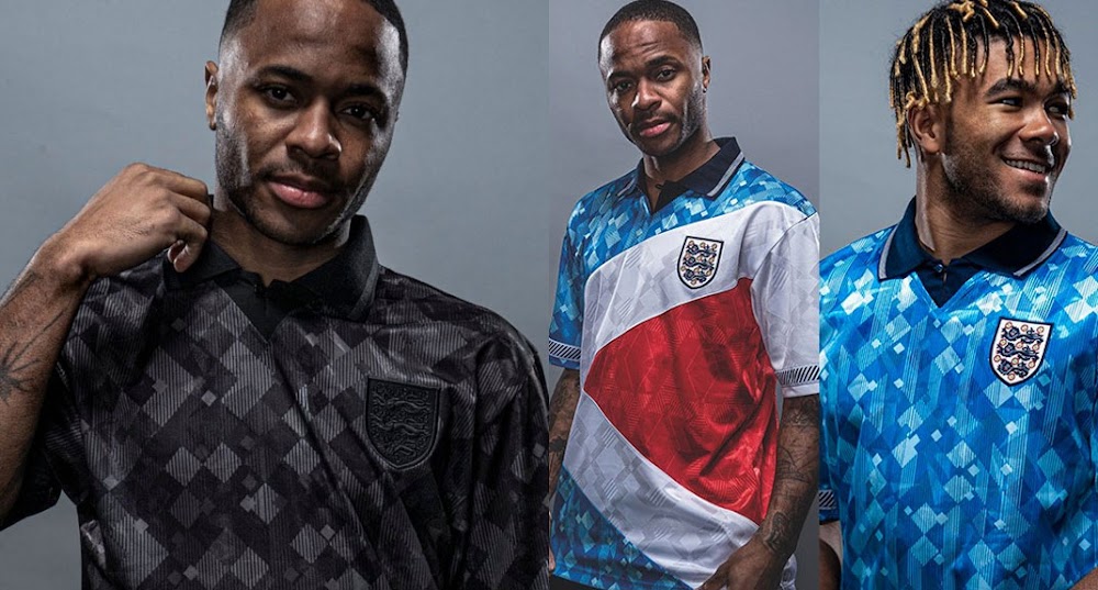 England 1990 World Cup Retro Kits Collection Released Includes Stunning Blackout Jersey Footy Headlines