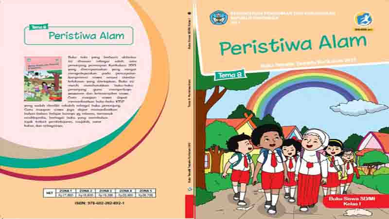 Buku Siswa Kelas 1 Tema 8 Peristiwa Alam Semester 2 K13 Revisi 2017