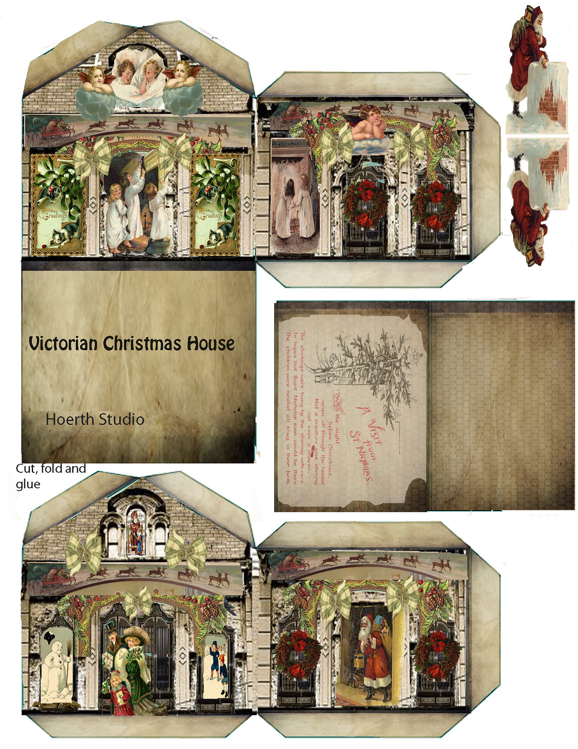 Me Knots Victorian Christmas Paper House