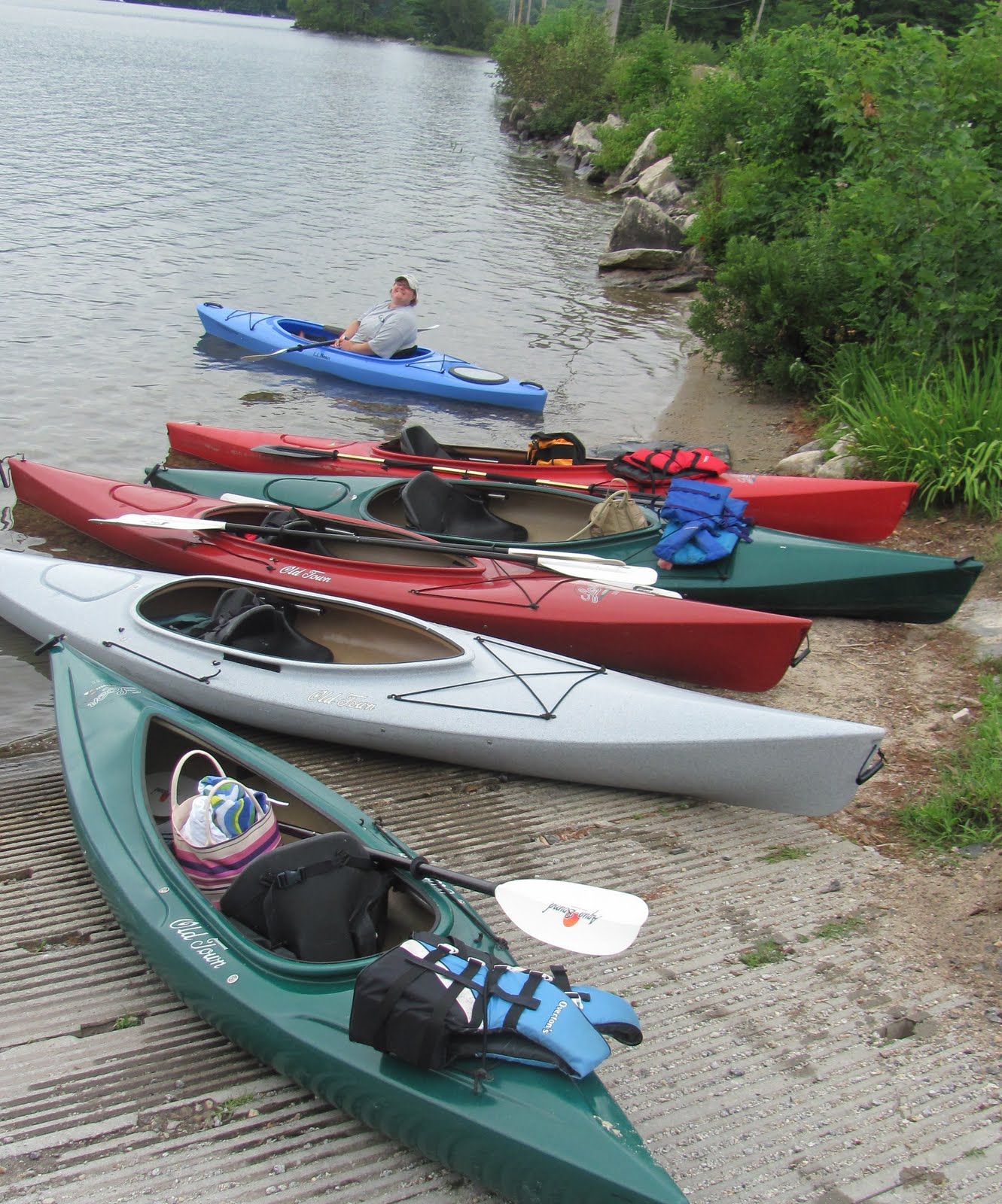 Recreational Kayaking in Maine Bridgton, Maine Moose Pond (Shawnee