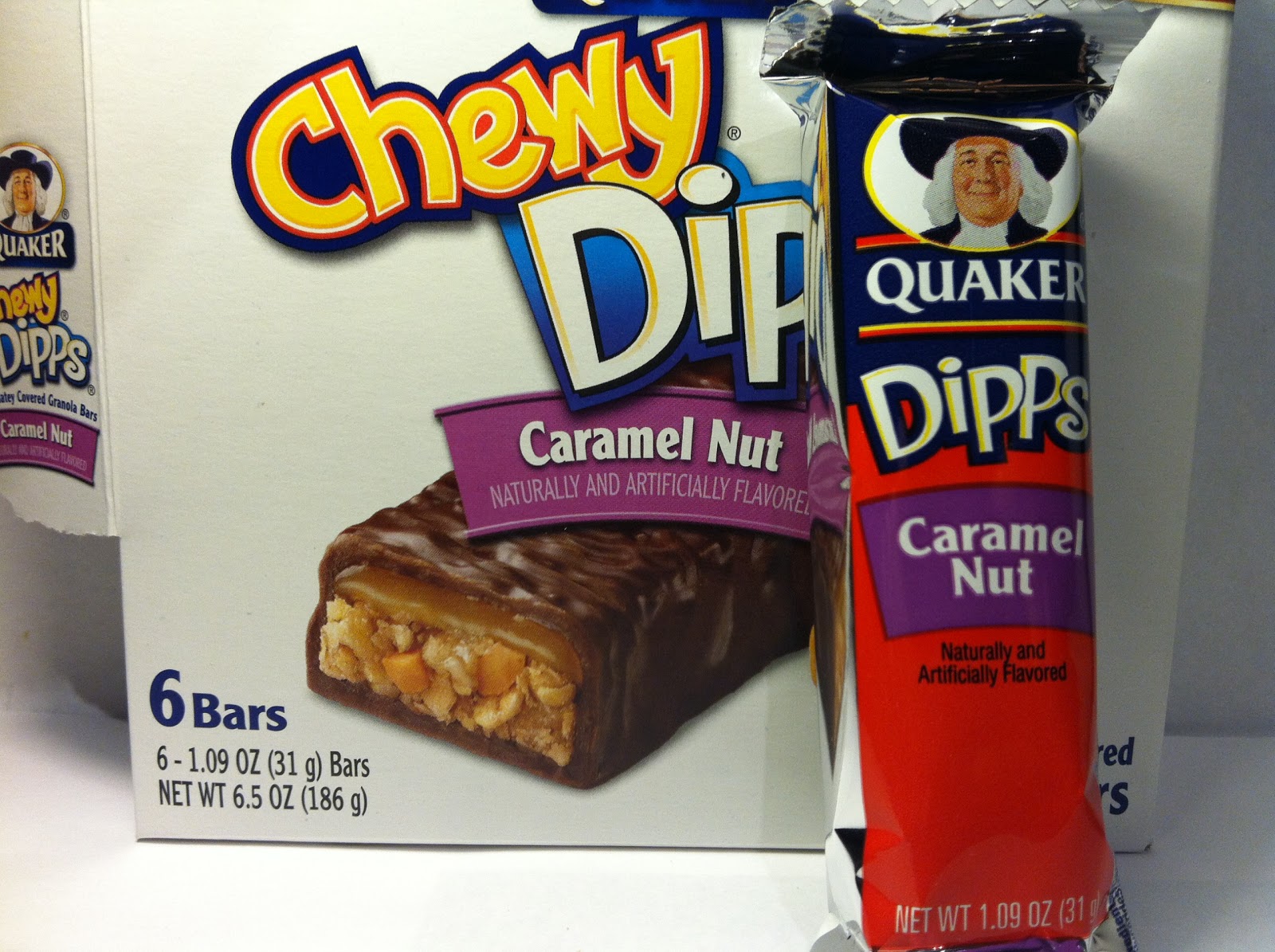 Crazy Food Dude Review Quaker Chewy Dipps Caramel Nut Granola Bar