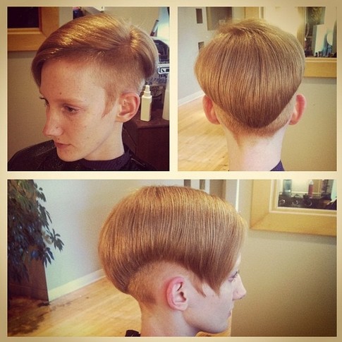 Hairstyles Trends 2016 Cool Boyish Side Parting Short Haircut For