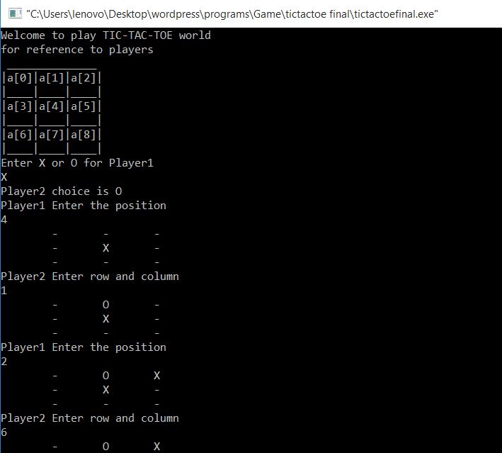 Coding Tic Tac Toe in C. Programming in C