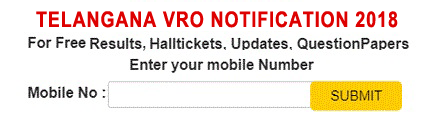 Telangana VRO Notification 2018 | TSPSC VRO Recruitment