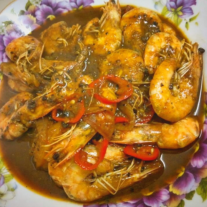 Resepi Udang Black Pepper Mantap