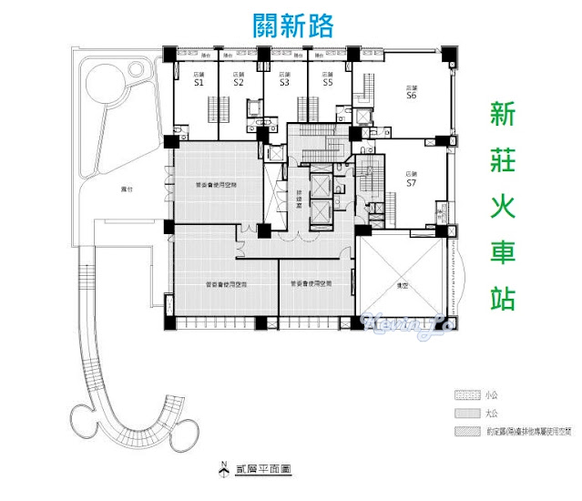 [新竹東區關埔] 豐邑一綻 (走出車站馬上到家) - 佳成建設2樓平面圖