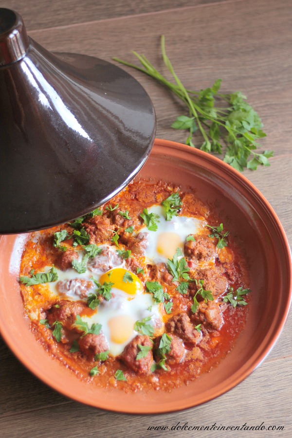 Dolcemente Inventando Tajine kefta (polpette alla marocchina con uova