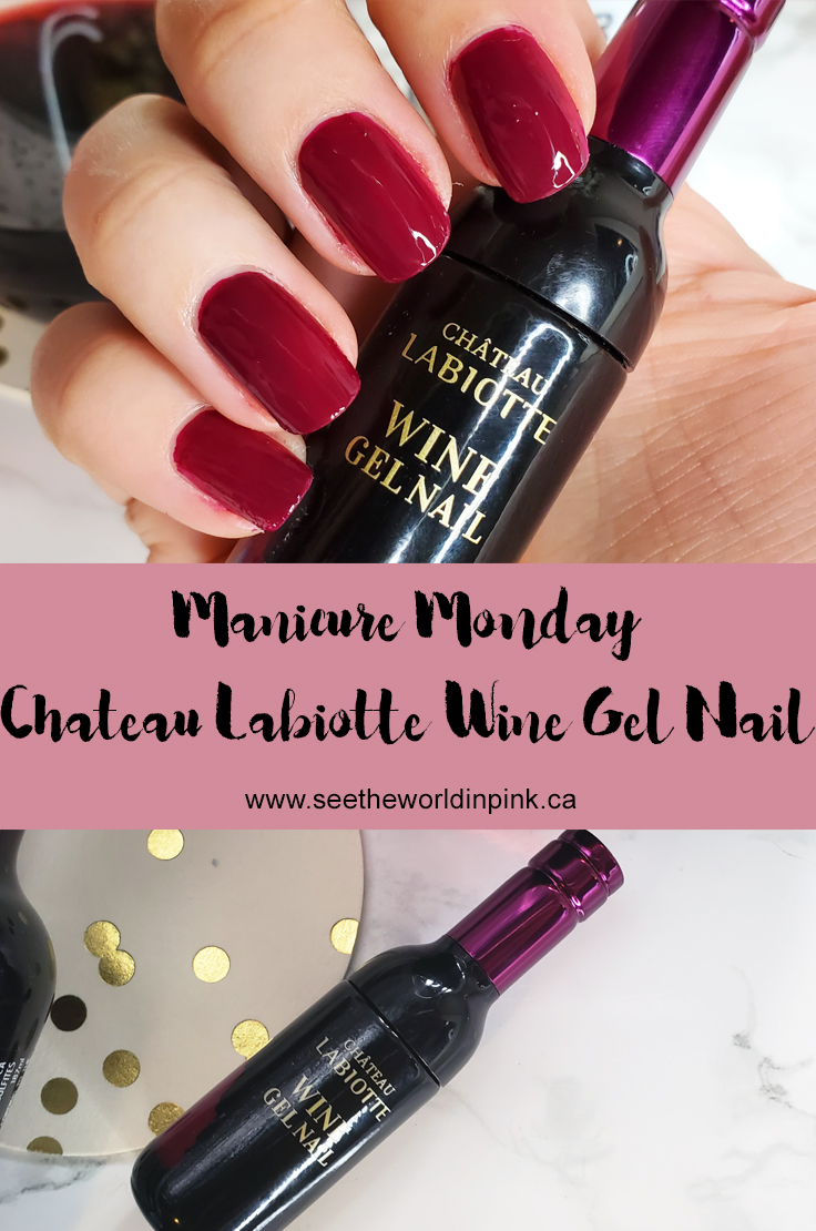 Manicure Monday - Labiotte Chateau Labiotte Wine Gel Nail in Nebbiolo Red 
