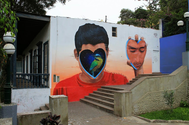 Constantly busy on the streets of Lima in Peru, JADE has just finished working on yet another brilliant piece located in the district of Barranco.