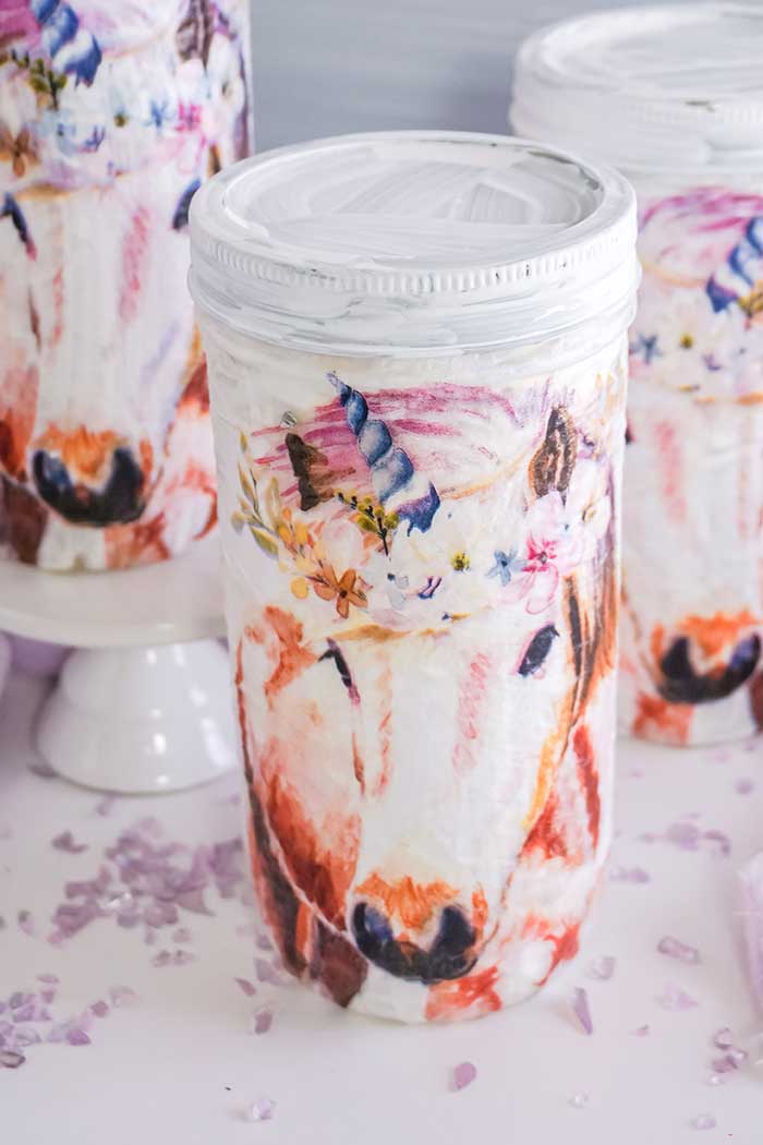 How to Decoupage With Napkins on Glass Koti Beth