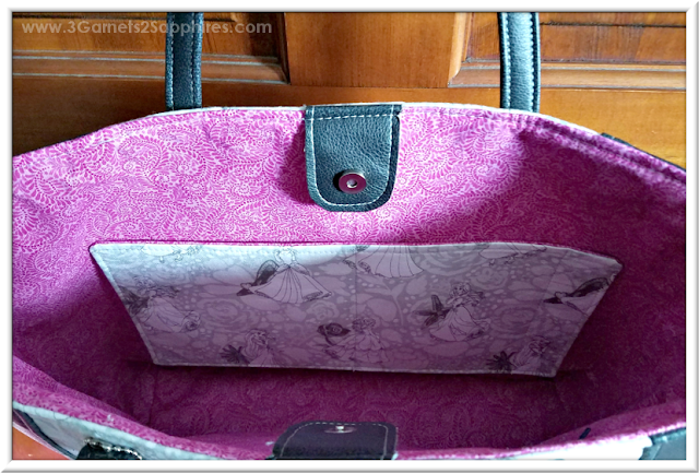 Roomy Custom Disney Princesses Tote Bag | 3 Garnets & 2 Sapphires