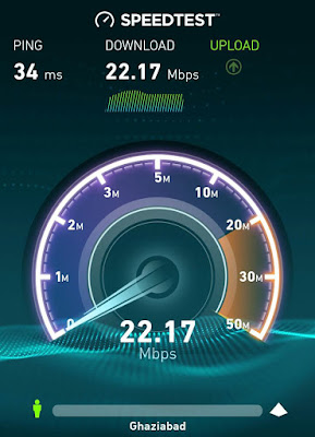 measure Jio 4G internet speed