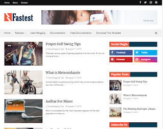 5 free blogger templates seo ready & user friendly responsive