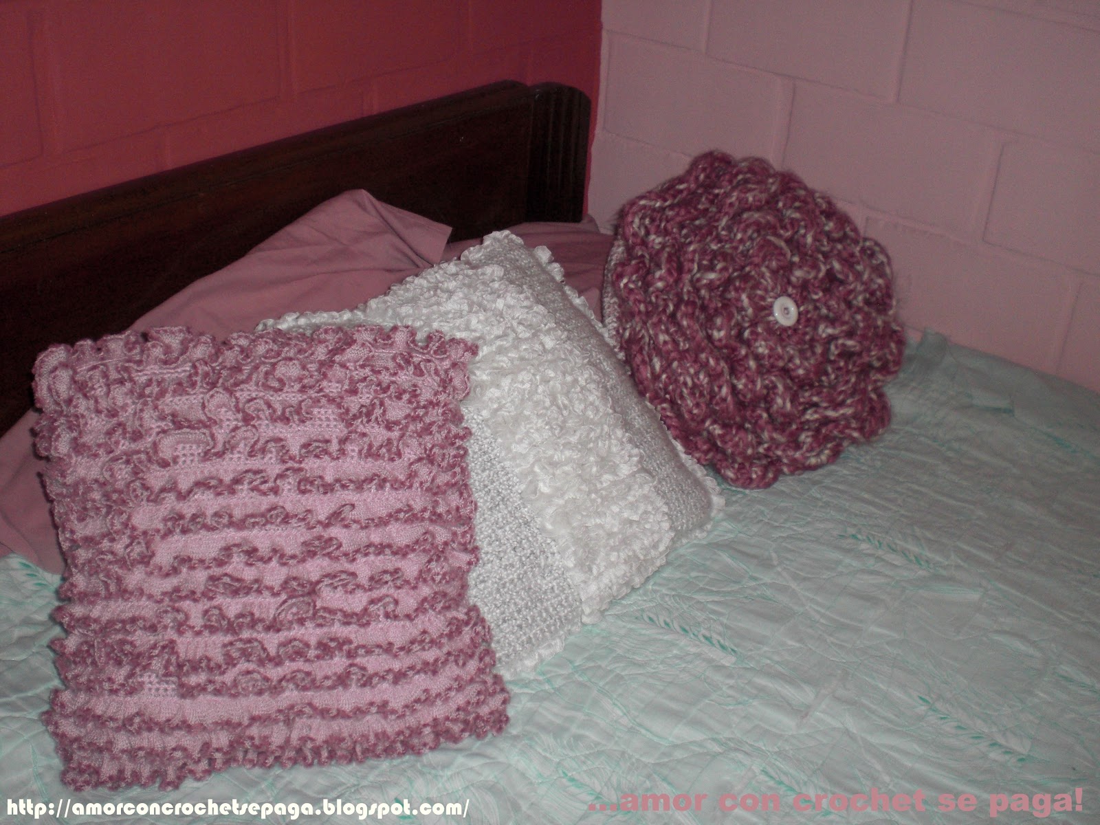 Tutorial pie de cama/manta tejido con puntos puff y punto de arroz a  crochet