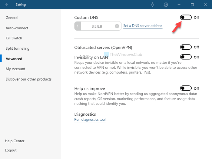 แก้ไข Double VPN ไม่ทำงานในแอป VPN