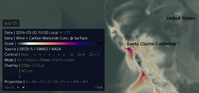  An unusual geological event (Santa Clarita landslide) in California was once again preceded by a large Carbon Monoxide release Untitled