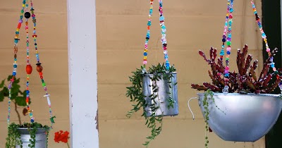 Hanging Junk Garden how-to make with more and simple thing - Inspired DIY