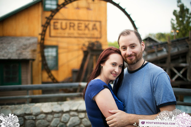 Disney's California Adventure engagement picture Disneyland Grizzly Rapids