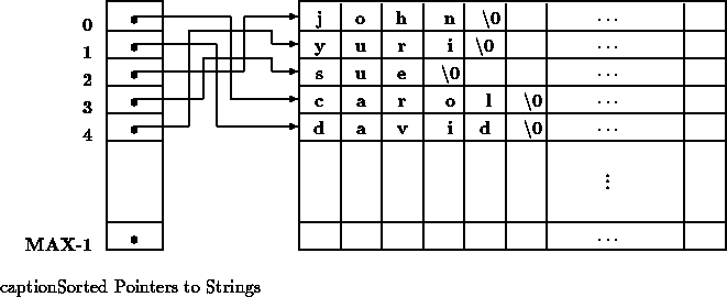 NetOsPgm: Pointer array and its advantage