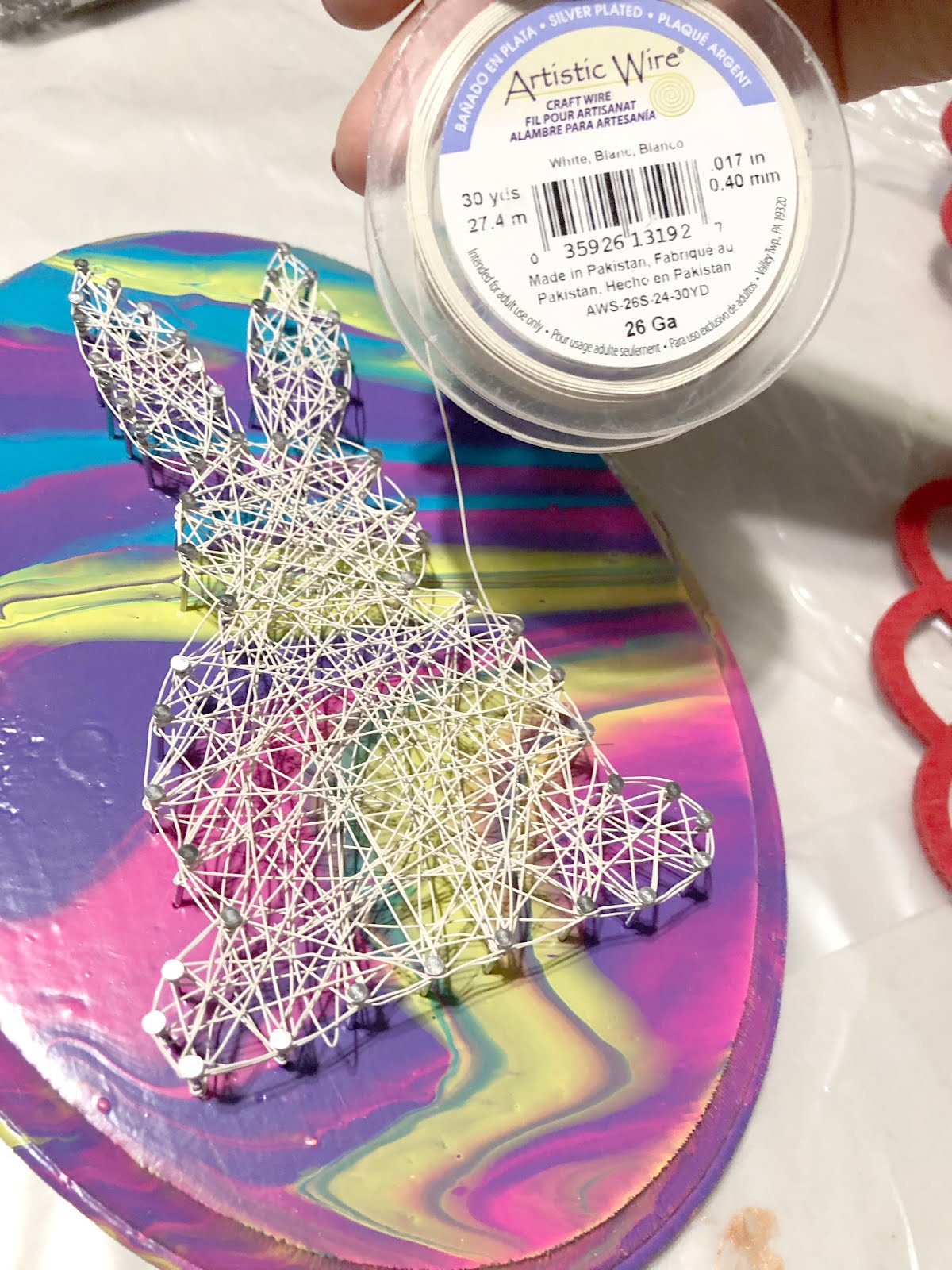 Wire String Art: Bunny