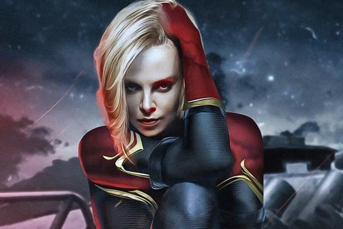 Charlize Theron substitui Brie Larson como a Capitã Marvel em incrível víde...