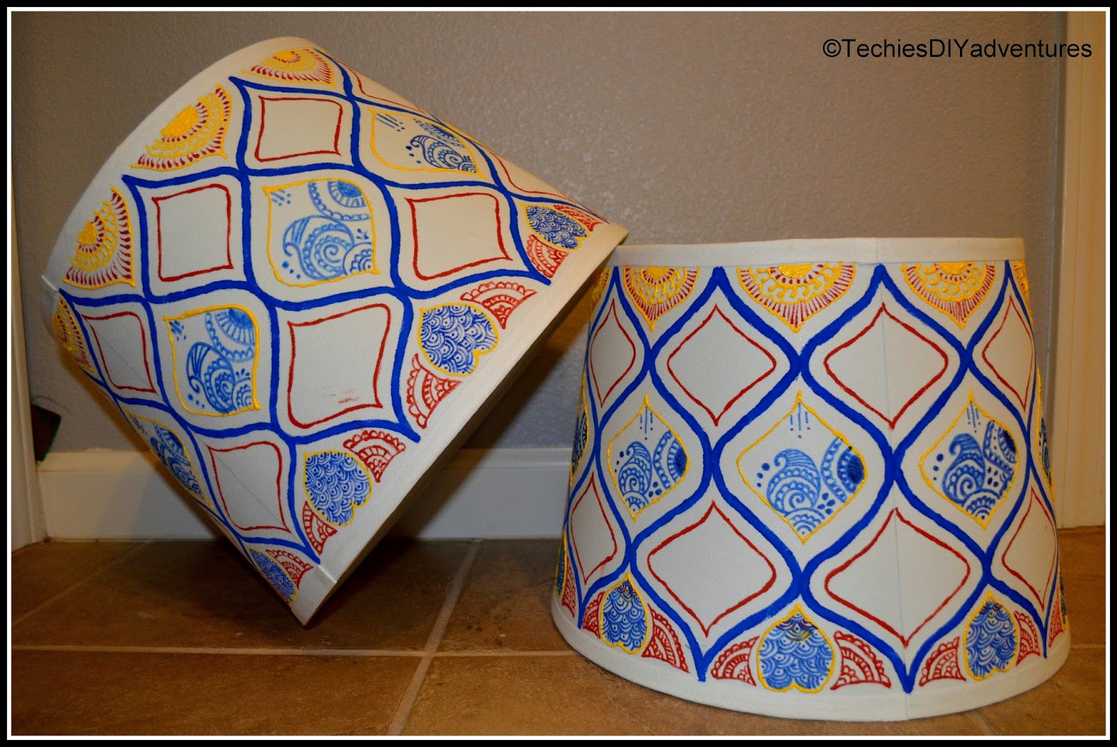 Painted Lampshade