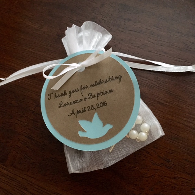 The Aldana's Baptism Favors