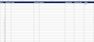 Templates Online: Standard Query Sheet