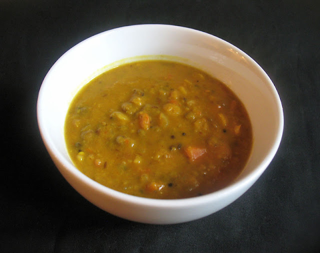 mung bean and toor dal soup