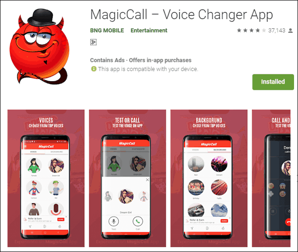 Magic Call Voice Changer App