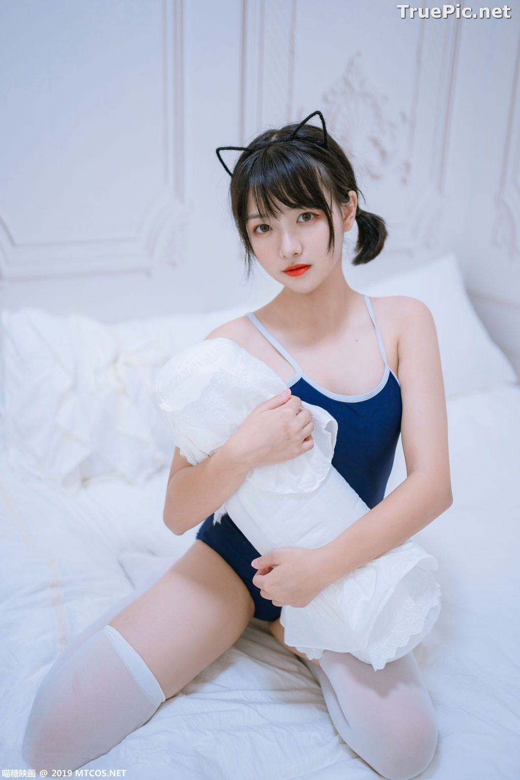 Image [MTCos] 喵糖映画 Vol.040 – Chinese Model 猫君君MaoJun – Navy Blue Monokini - TruePic.net - Picture-31