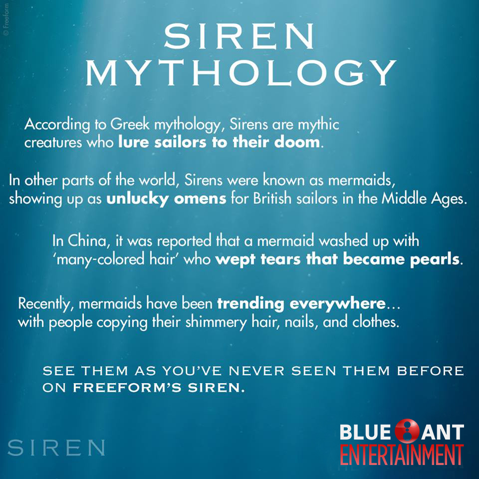 NEW TV SHOW SIREN AWAKENS THE FEAR OF THE DEEP ON BLUE ANT ENTERTAINMENT