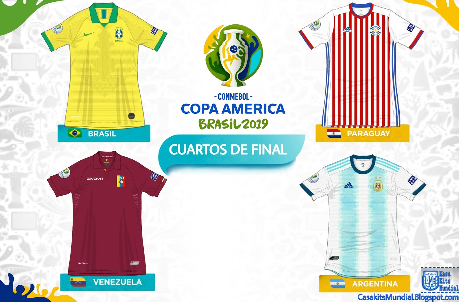 CasaKits Mundial Copa América Brasil 2019